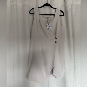 NWT Cream Wrap Dress